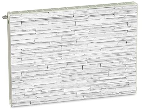 Magnet Heizkörperverkleidung Heizkörperabdeckung Weiss Ziegel 80x60 cm Heizung Abdeckung Verkleidung Magnetische Abdeckmatte Kühlschrank aus Einem Flexiblen Magneten Digitaler Aufdruck