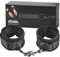 Obaie Weiche Manschetten - Handschellen aus Polyester und Metall - BDSMS Toys für Anfänger - Handschellen Sex Bett - Handfesseln Erotische für Paare - BDSM Handschellen für Bondage - Schwarz