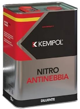 Kemipol Diluente Nitro Antinebbia Diluizione Vernici Fondi Finiture Pulizia Attrrezzi (5 Lt)