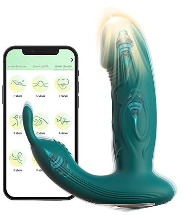 PQKuss Kugelvibrator mit APP und Bluetooth 10 Vibratoren Tragbare Butterfly Silikon Paarvibrator Stark Analvibratoren für Klitoris und G Punkt Realistischer Stimulator Sexspielzeug für Paare Frau