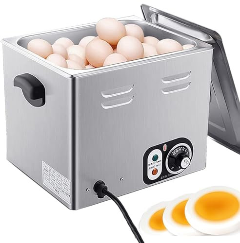 Dfdieratve Hervidor de Huevos Comercial de 2600 W, 60 Piezas, Gran Capacidad, MáQuina AutomáTica para Hervir Huevos a Medias y Hervir Huevos Blandos, para Huevos Duros, y Cocidos RáPidamente