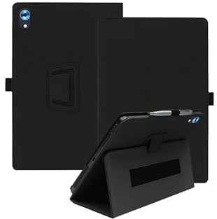 Protective Case for Whitedeer C107 / C108 10 inch Tablet Android 14 Tablet with Hand Strap & Stand& Anti-Drop Feature - Sleek and Simple Design,Black