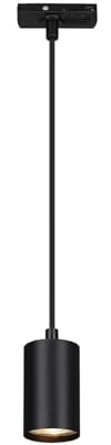 BRILONER - Lampada a sospensione su binario, combinabile, accessori, tracklight, lampada a sospensione, GU10, plafoniera, plafoniera, 1410x82x55 mm (LxP), nero