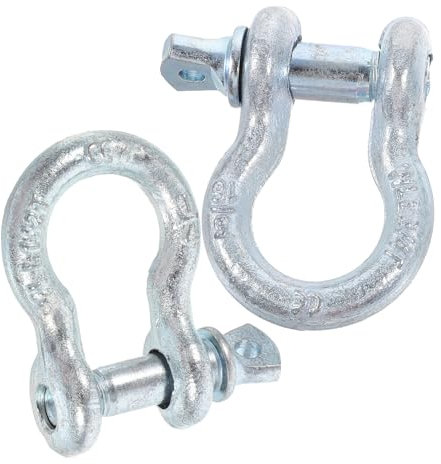 Artibetter 2pcs d Metal Anchor Shackles for Heavy Duty Towing Rigging for Truck Stable Connection for Cables and Straps
