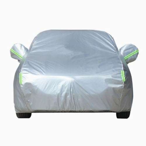 BTDLE Autoabdeckung für OPEL Vectra C, Wetterfeste Ganzgarage Uv Faltgarage Abdeckung Schutzhülle Oxford-Stoff Autoplane, A/Silver