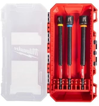 Milwaukee 4932499426 Shockwave - Juego largo de destornillador de tuerca (3 piezas)