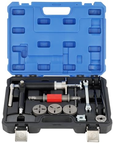 LIROPAU 12 TLG Bremskolbenrücksteller Set | Bremskolben-Rückstell-Werkzeug Satz zum Drehen und Drücken von Bremskolben an diversen Auto