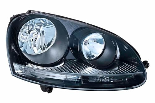 HELLA 1LG 247 007-641 Scheinwerfer - VW Golf 5 (1K1) - schwarz - ECE - für Linksverkehr - rechts
