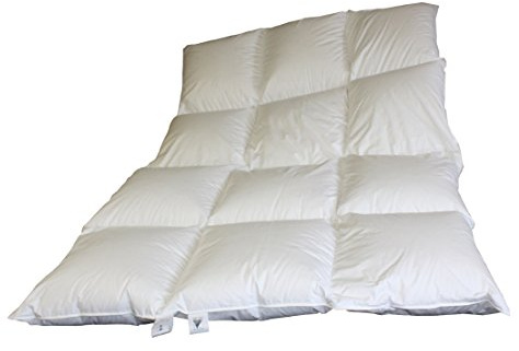Betten Hofmann 8cm Hochsteg Daunenbett 3x4, 1350g Daunen 135/200 cm Winterbett extra warm Bettdecke