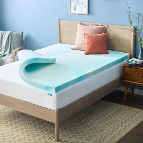Linenspa Surmatelas en Mousse Visco-élastique 5,1 cm, Mousse viscoélastique, 3 inch, Queen Size
