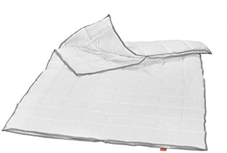 liebling 4-Jahreszeiten Steppbett Kassettendecke Bettdecke mit Top Cool Gewebe 155 x 220 cm, weiß