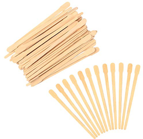 Matogle 600 Stück Wachs Spatel Holzspatel Haarentfernung waxing Handwerk sticks zum Auftragen von Wachs Creme und Zuckerpaste für Haarentfernung Entharrung Augenbrauen Gesicht und Bastelarbeit