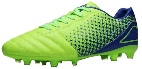 DREAM PAIRS Men's Firm Ground Soccer Cleats Soccer Shoes,Size 7,Neon/Green/Royal,SUPERFLIGHT-1