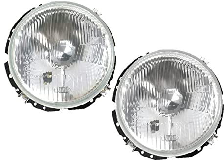 HZ-DESIGN Scheinwerfer Hauptscheinwerfer H4 links + rechts Set 2 Stück Lumax passend für Golf 1 I