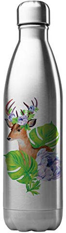 Thermosflasche aus Edelstahl, 500 ml, bedruckt, Hirsch G1692