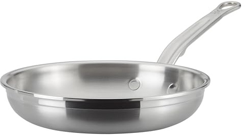 Hestan - ProBond Collection – Professionelle verkleidete Edelstahl-Bratpfanne, Induktionskochfeld-kompatibel, 21,6 cm