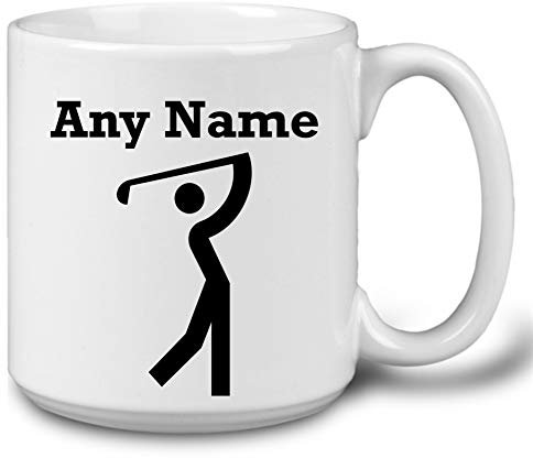 Golf Gifts for Men - Personalised Jumbo 20oz Golfing Putter Golfer Mug - Novelty Sports Present for Him. Birthday Christmas Father's Day Dad Son Grandad Uncle Husband