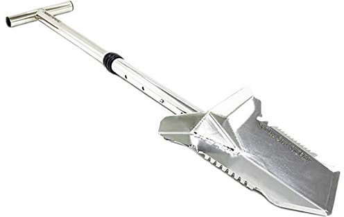 spaceshop Pala Acciaio Premium Shovel Nokta Makro Metal Detector Regolabile Robusta