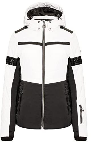 Dare 2b Damen Dynamical Luxe Quilted Skijacke mit Kapuze und Schneefang DWP534 Weiss 40