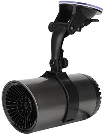 Chauffage de voiture, désembueur et dégivreur de pare-brise portables 12 V 150 W, dégivreur de chauffage de voiture rapide, ventilateur de pare-brise automobile enfichable avec support d'aspiration po