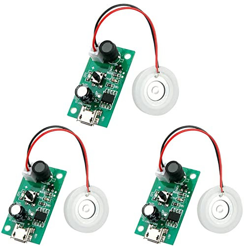 USB-Mini-Luftbefeuchter, DIY-Kits, 5 V, 20 mm, Nebelmacher und Treiber-Leiterplatte, Nebel-Zerstäubungsfolie, oszillierende Platte, Zubehör, USB-Mini-Luftbefeuchter, Zerstäuberplatine mit