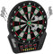 Elektronische Dartscheibe, E-Dart Dardboard mit 4 LCD-Anzeige und Ladeadapter Geeignet, 6 Darts und 24 Pfeilkopf 27 Spiele mit 243 Spieloptionen Profi Elektronik Dartspiel