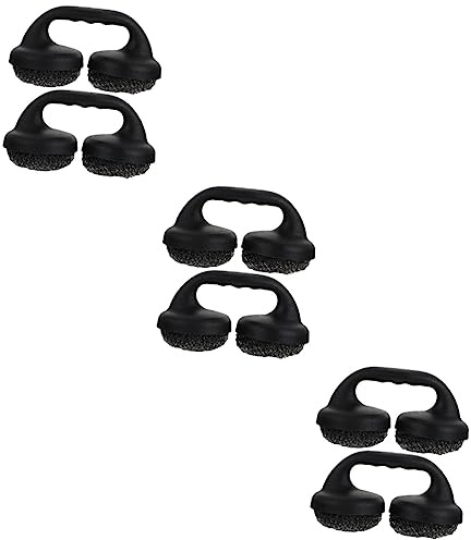 OQHAIR 6 pièces Brosse métallique pour Barbecue grilles électriques brosses de Nettoyage électriques pour Usage Domestique Nettoyeur de Casserole Accessoires de Gril extérieur Brosse à hu
