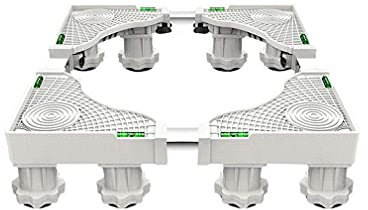 YHJZSM Base de Support pour Machine à Laver Base de Support pour Machine à Laver Bases réglables Longueur/Largeur 41-65 cm Grand Support de tonneau en Bois Mobile Support pour sèche-Linge