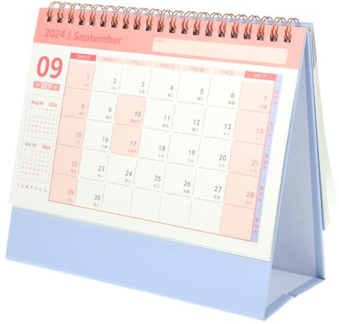 Lurrose Stehkalender Schreibtischkalender Zartem Eleganter Und Kreativer Monatsübersicht Für Büro Und Zuhause Langlebig Und Dekorativ Geschenkidee Für Freunde Und Familie