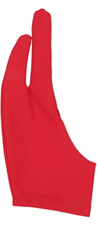 Levemolo 2stücke Künstlerhandschuhe Zwei Finger Malhandschuhe Für Zeichnen Und Skizzieren Rot s Leicht Und Atmungsaktiv Für Grafiktabletts Und Künstlerische Anwendungen