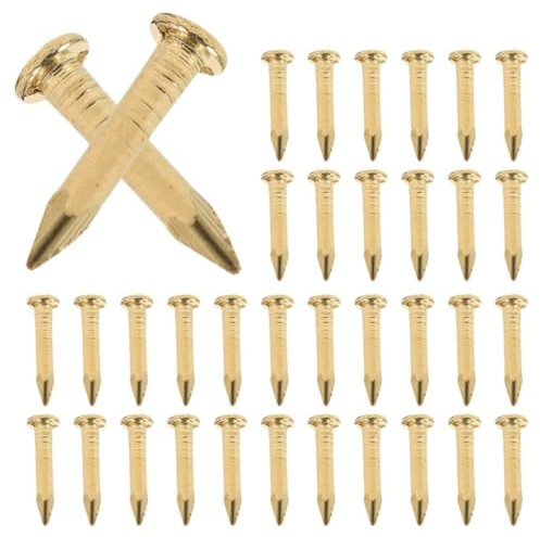 Housoutil 100piezas Clavos Metálicos Para Fijar Muebles Clavos Redonda Accesorios