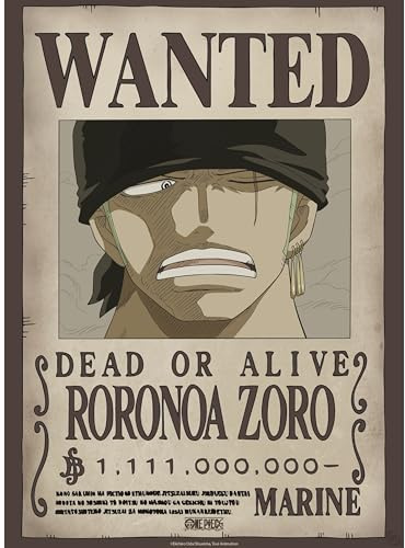 GB eye - Póster de One Piece Wanted (WANTED Zoro)