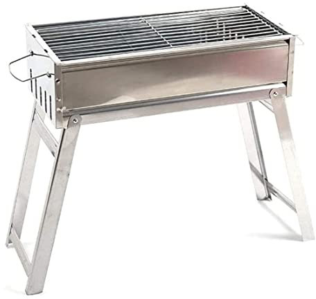 Grille pour Le Camping Accueil Barbecue Barbecue À Charbon De Bois Étagère Grille Extérieure 3-8 Personnes Ustensiles De Barbecue Barbecue Camping(48cm)