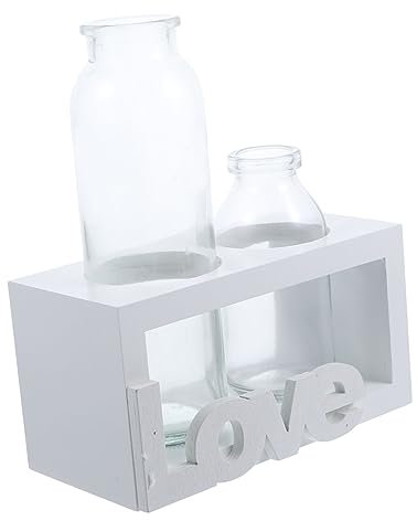 POPETPOP Vaso in Idroponico - Decorazione Da Scrivania Portavaso Creativo Per Pothos Composizione Di Fiori Secchi Supporto Resistente Design Versatile