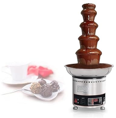 Macchina for fontana di cioccolato in acciaio inossidabile a 4/5 strati, macchina elettrica for sciogliere il cioccolato, riscaldamento, adatta for negozi, hotel, residenze, ristoranti, banchetti a 4
