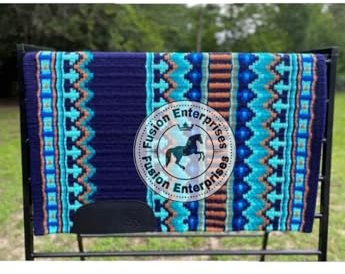 EQUIEMPRESS Sattelunterlage Western Show/Westernsatteldecke aus Neuseelandwolle, Top Wool Pad Sensor Flex (Anpassung möglich) A-150 (34 x 33)