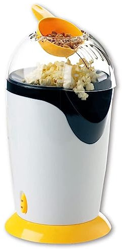 Popcorn Machine, Household Electric Mini Popcorn Popper Maker, Oil Free Hot Air Popcorn Maker, with Measuring Cup and Top Lid