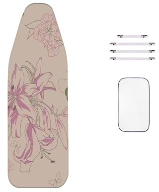 Alta Qualità - Copriasse da Stiro, Extra Large 160x60cm, Ispessito - Design a 2 Strati, (Adatto per Assi da Stiro con Lunghezza da 145 a 155 cm E Larghezza da 45 a 55 cm)