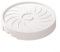 Sottobicchiere per vasi da fiori con contenitore d'acqua e ruote girevoli per uso interno (bianco, 35 cm)