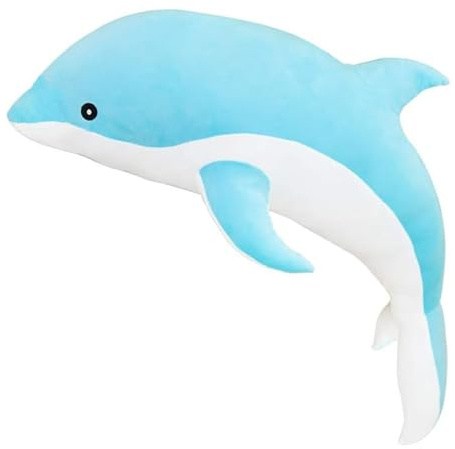 Xiyocadt Delfin Kuscheltier,Delphin Plüschkissen,Meerestier Plüschspielzeug,Delphindeko Delphin Geschenke,Seitenschläferkissen Kinder Geschenke Für Kinder Mädchen Jungen Freunde (30cm,Blau)