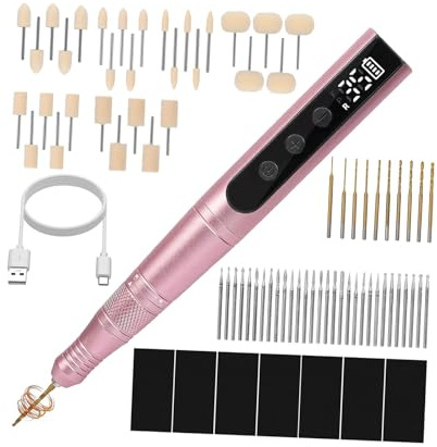 perfk Kit de polissage pour pâte polymère, outil rotatif avec embouts, outil d'ébavurage, polisseuse, ponceuse, perceuse électrique pour pâte polymère,