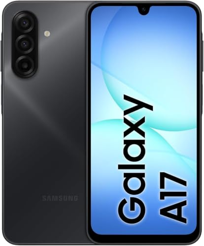 Samsng Galaxy A17 4G Smartphone – Slim 7.5mm Design, Large Display, Unlocked, 50MP Camera, 128GB Storage, 4GB RAM, 5000mAh Battery (Black)