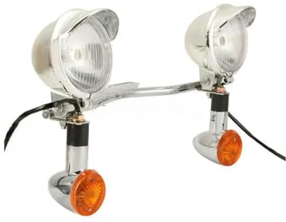 HIMIUSIKTC Luci Moto Per Vulcan VN 900 1500 1600 1700 Classic Fari Per Moto Ad Alta Luminosità Buona Penetrazione Guida Più Sicura In Giornate Piovose E Nebbiose
