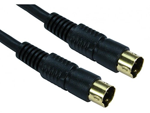 World of Data 5m SVHS Cable - 100% Copper Wire - 4 Pin Video Lead - S-Video - TV - Male to Male