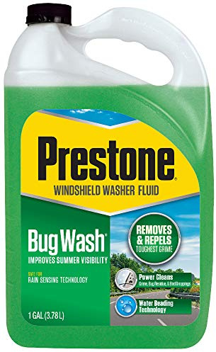 Prestone AS657-6PK Bug Wash Windshield Washer Fluid, 1 Gallon (Pack of 6)