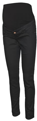 Mamalicious Femme Mljuliane Slim Pant - Noos Jeans Maternit , Noir (Black), 28W / 32L EU