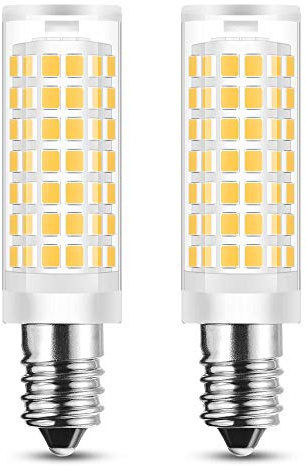 LAOYEBAOHE E14 Cooker Hood Bulbs European Base,Range Hood Light Bulbs AC110V-130V for Refrigerator Cooker Hood Sewing Machine Light (Warm White3000K, 2-Pack)