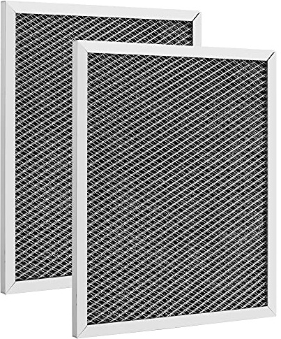 Fietrexa 97007696 Range Hood Filter 8-3/4 x 10 1/2 x 3/8“ Aluminum Grease Charcoal Filter Replacement for Broan Range Hoods 6150c, 41F (2-Pack)