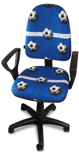 ARTOFIS Schreibtischstuhl mit Höhenverstellbar für Kinder - Ergonomischer Kinderschreibtischstuhl mit 5 Rollen, Drehbarer Jungendstuhl mit Rückenlehne Blau