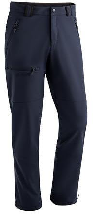 Maier Sports Adakit för män, vinterbyxor med fleece inuti, ventilerande och varma softshell-byxor